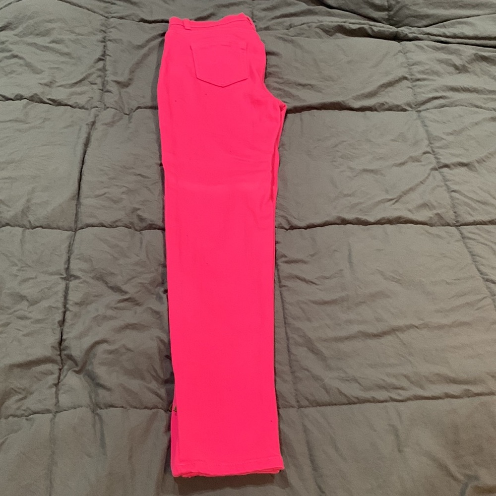 DG2 Diane Gilman - Pink denim jeans with zipper on legs - Size 2 - Picture 12 of 14